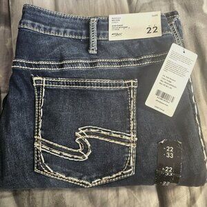 Women's Suki Silver Jeans Size 22/33